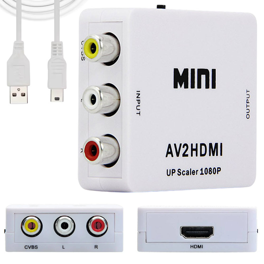 Конвертер відеосигналу з AV в HDMI,1080P,з USB SBR Київ - фото 1