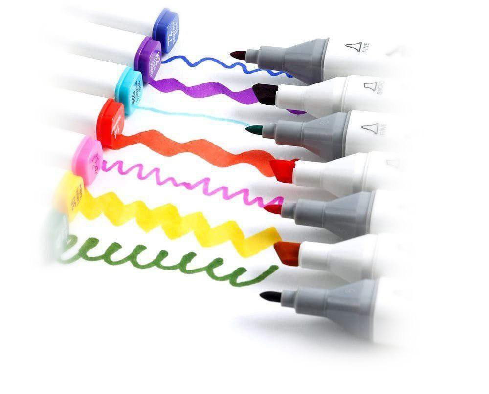 Професійні маркери для художників Touch 40 штук, двосторонні спиртові для малювання аніме Кам'янець-Подільський - фото 8