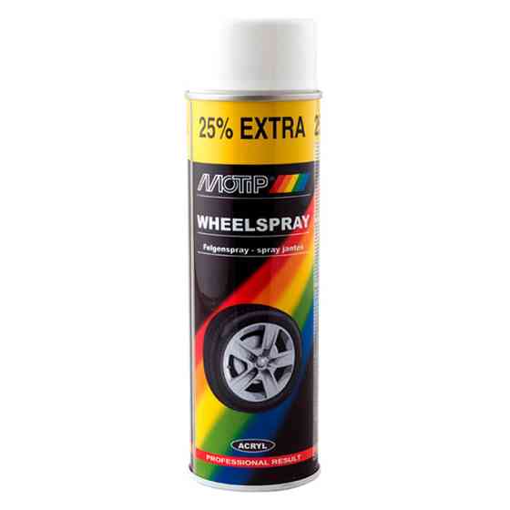 Емаль для дисків Motip Wheel Spray біла глянцева аерозоль 500 мл Львів