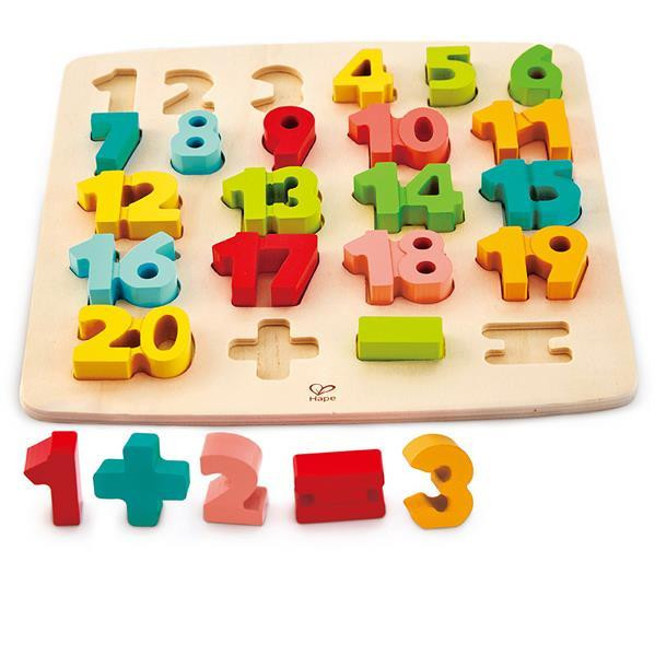 Дерев'яний пазл Hape Цифри (E1550) Харьков - изображение 1