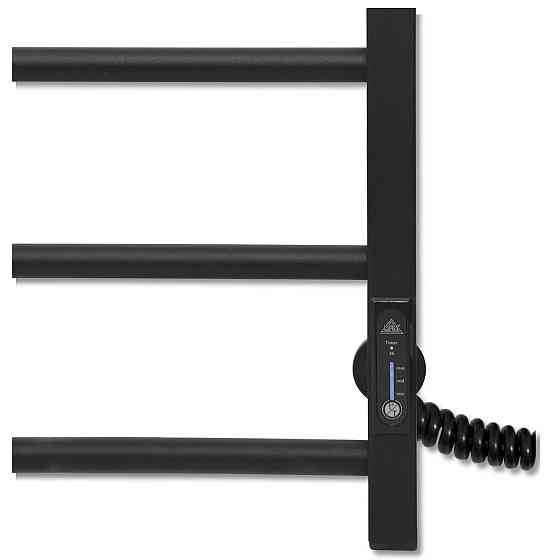 Електрична рушникосушарка Laris Зебра Альфа ЧК6 400Х600 Е чорна, праве підключення Київ