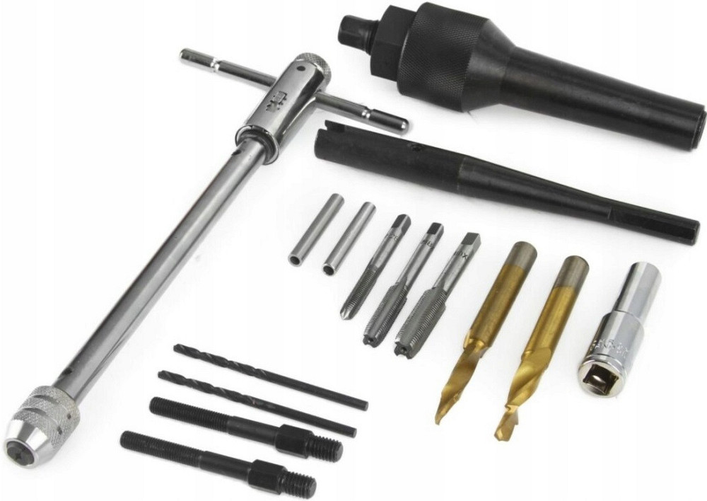 Набір для виймання свічок розжарювання та відновлення різьблення 16 елементів Mar-Pol (M55885) Нововолинськ - фото 5