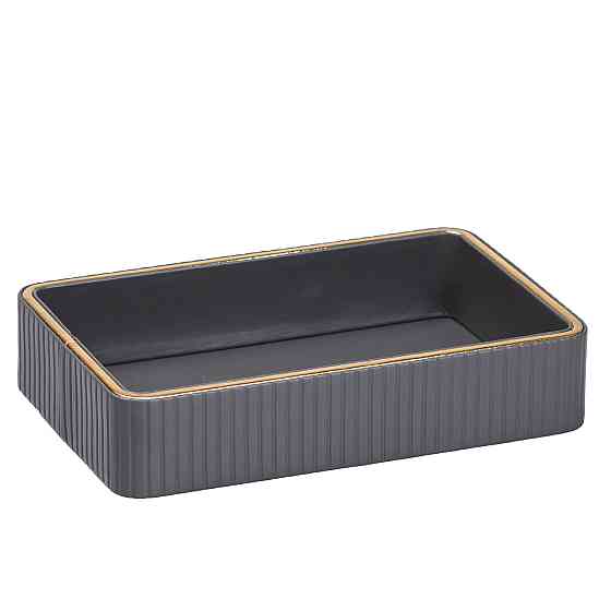 TS Kitchen Серветниця на стіл з еко-шкіри 25 х 15.5 х 5 см Сірий HP9900G Коломыя