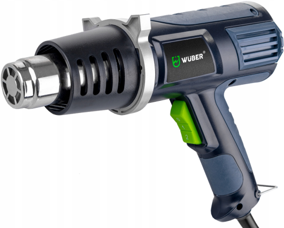 Фен будівельний Wuber 2000Вт 600°C з регулюванням температури (Польща) Київ