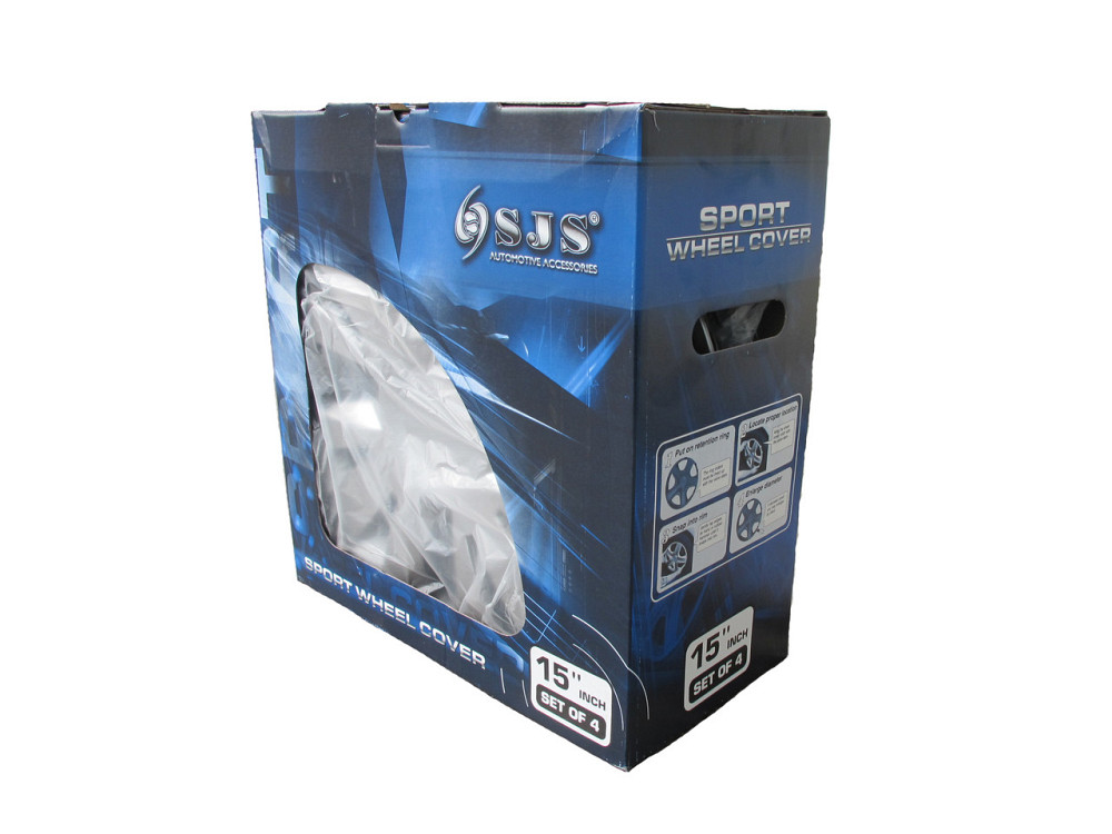 Автомобильные модельные колпаки R15 Daewoo 331 4шт, SJS, серебряные Киев - изображение 3