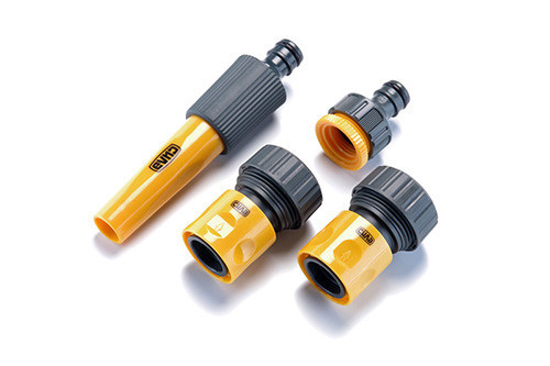 Набір: насадка-розпилювач, конектори 3/4: 3/4 аквастоп, 3/4, адаптер 1/2+3/4 СИЛА Київ - фото 1