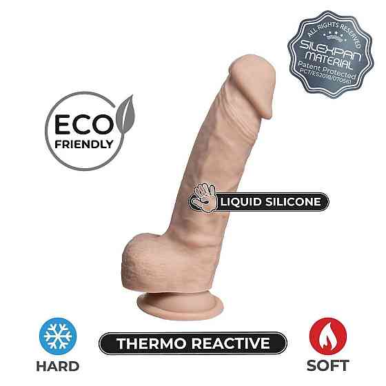 Фаллоимитатор SilexD Johnny Real Skin Flesh (7in MODEL 1), суперсофт-силикон+Silexpan, диаметр 3,8см Sex Aura Киев