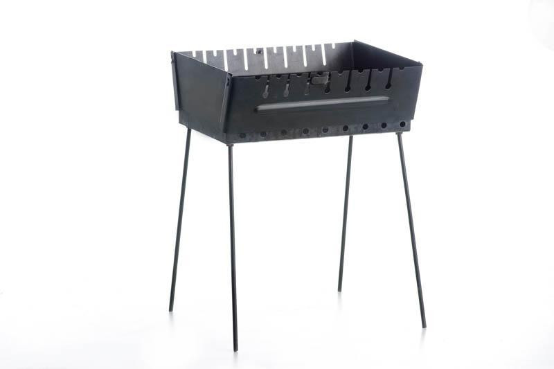 Мангал-чемодан 8 шампурів 2.2мм з чохлом та рукавичками Харків - фото 2