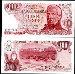 Аргентина / Argentina 100 Pesos (1976-78) Pick 302a UNC Полтава - изображение 1