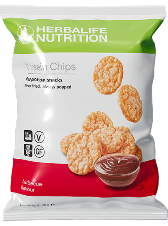 Протеїнові Чіпси зі смаком Барбекю, Протеїнові снеки Гербалайф Herbalife Дніпро