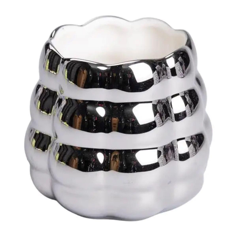 Набор десертных вилок и ложек на 3 персоны с подставкой из фарфора 7 предметов Серый HP-20-61 Киев - изображение 6