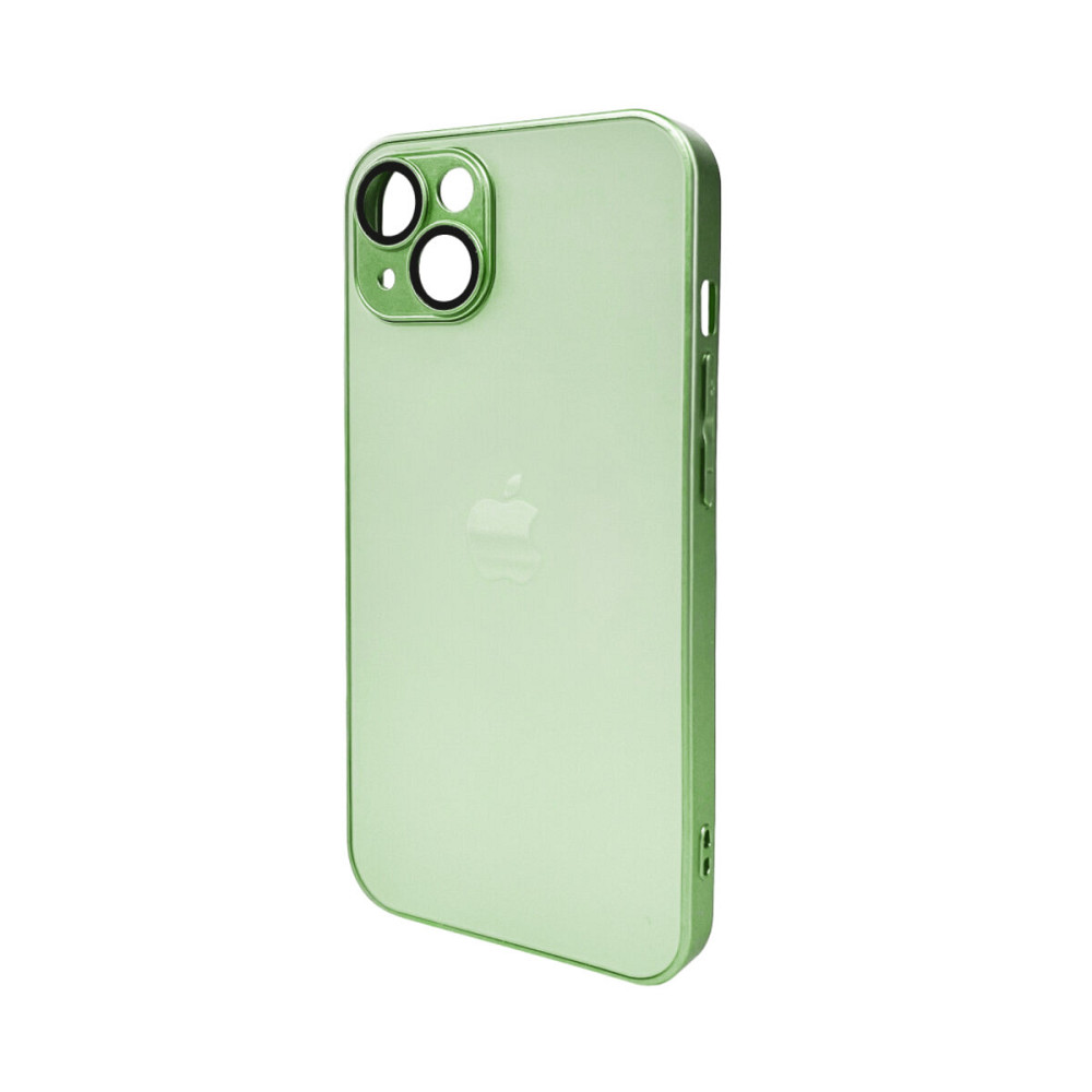 Чохол для смартфона AG Glass Matt Frame Color Logo for Apple iPhone 12 Light Green Київ - фото 1