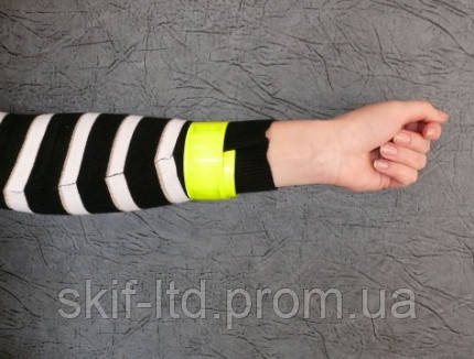 Світловідбиваючий самофіксуючийся slap-браслет (слеп-браслет) на руки і ноги Київ - фото 7