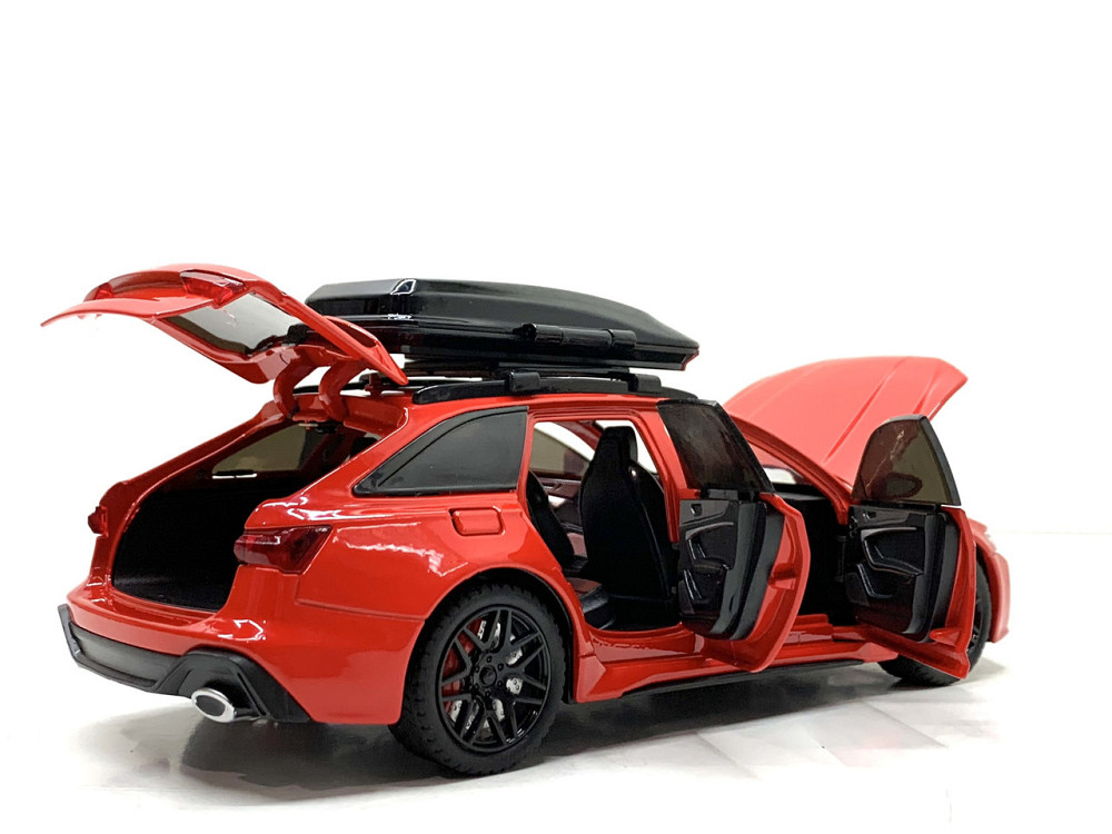 Машина Автосвіт Audi rs 6 інерційна відчиняються двері капот багажник 20,5 см Червоний (AP-2070) Чернигов - изображение 9