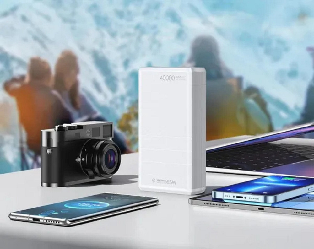 УМБ Power Bank Remax RPP-310 40000 mAh 65W USB Type-C швидке зарядження білий Київ - фото 4