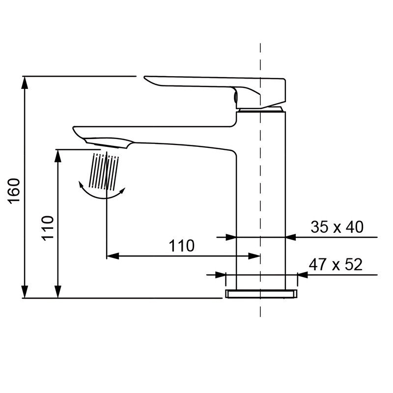 Смеситель для раковины Koer KB-10028-01 (модель KR5289) Харьков - изображение 7