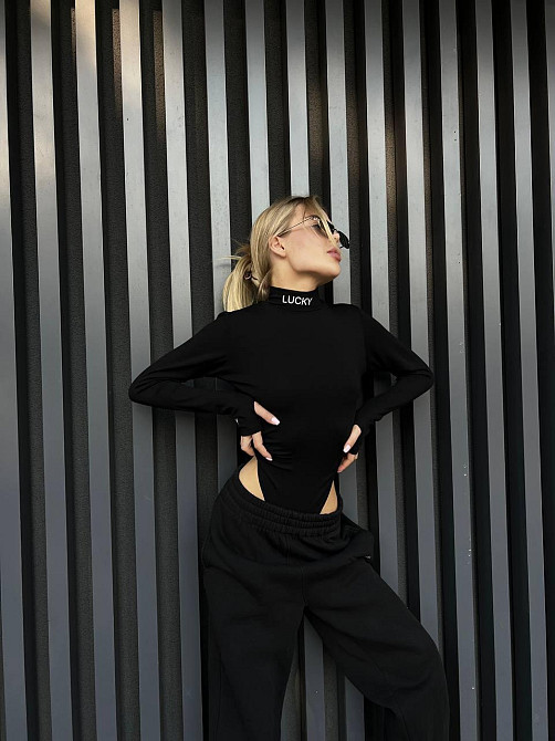 Женские крутые повседневные боди из мягкой и приятной к телу вискозы 44/46 Одесса - изображение 2