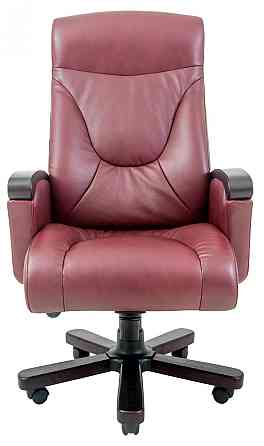 Офісне Крісло Керівника Richman Boss Titan Bordo Wood М3 MultiBlock Бордовий Київ