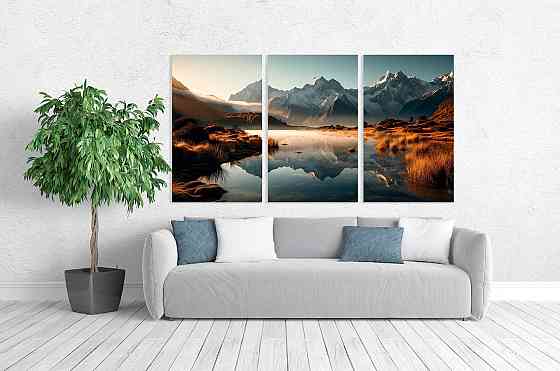 Модульна картина у вітальню/ спальню    Гори       ART-095_3A Київ