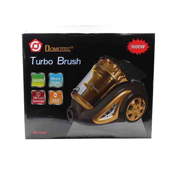 Пылесос DOMOTEC MS-4408 3600 Вт с турбощеткой Turbo Brush, мощный и удобный, цвет желтый Киев