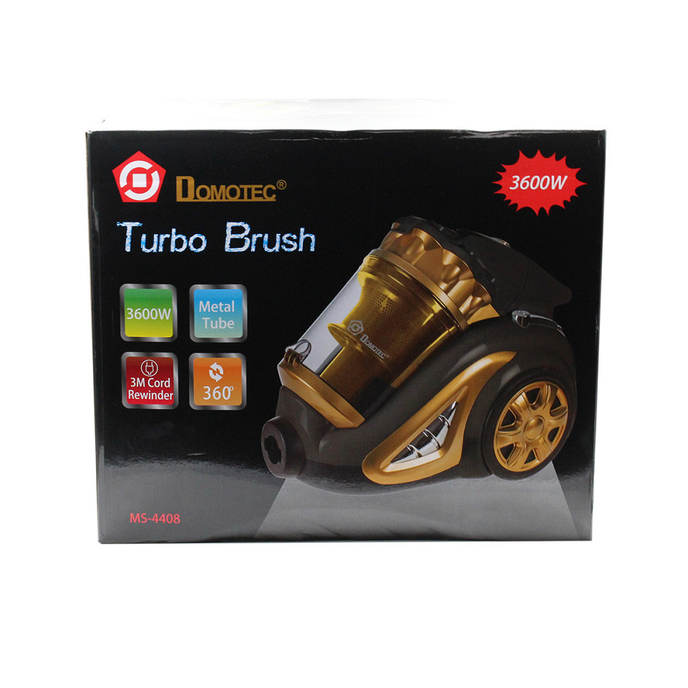 Пилосос DOMOTEC MS-4408 3600 Вт з турбощіткою Turbo Brush, потужний та зручний, жовтий колір Одеса - фото 5
