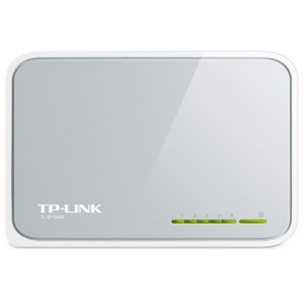 Комутатор TP-Link TL-SF1005D, 5-port 10/100M mini Desktop Switch, 5 10/100M RJ45 ports, Plastic case Киев - изображение 1