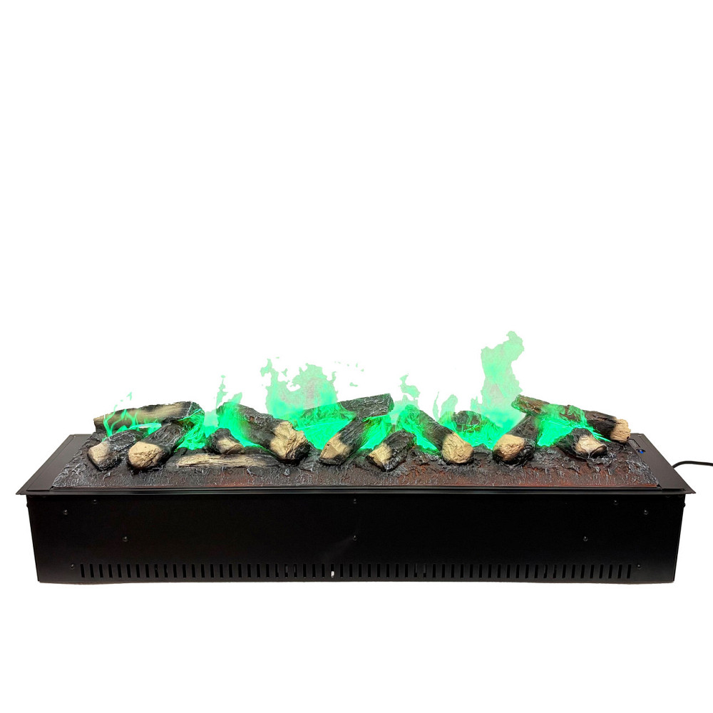 Электрокамин паровой A-Fire Cassette SF100 LOG Multicolor с настоящим 3D эффектом пламени, звуком, дровами и Киев - изображение 2
