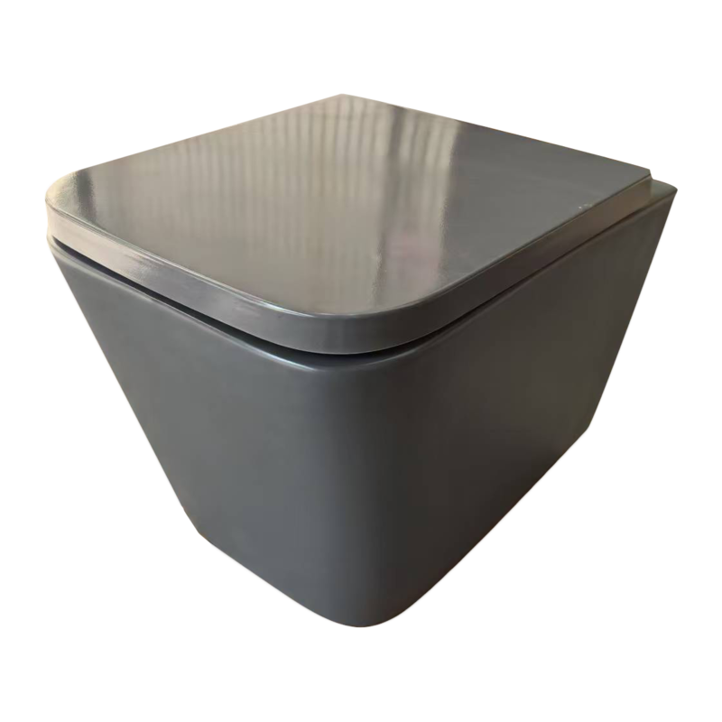 Унітаз підвісний Mixxus Premium QUADRO-0305-R GRAY 510x350x345mm система змиву RIMLESS (MP6656) Київ - фото 7