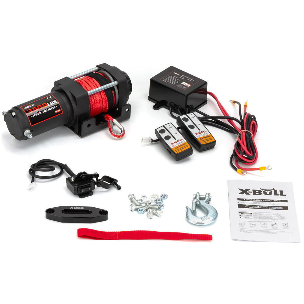 Лебедка Для Квадроцикла И Пикапа Электрическая С Синтетической Веревкой Киев - изображение 3