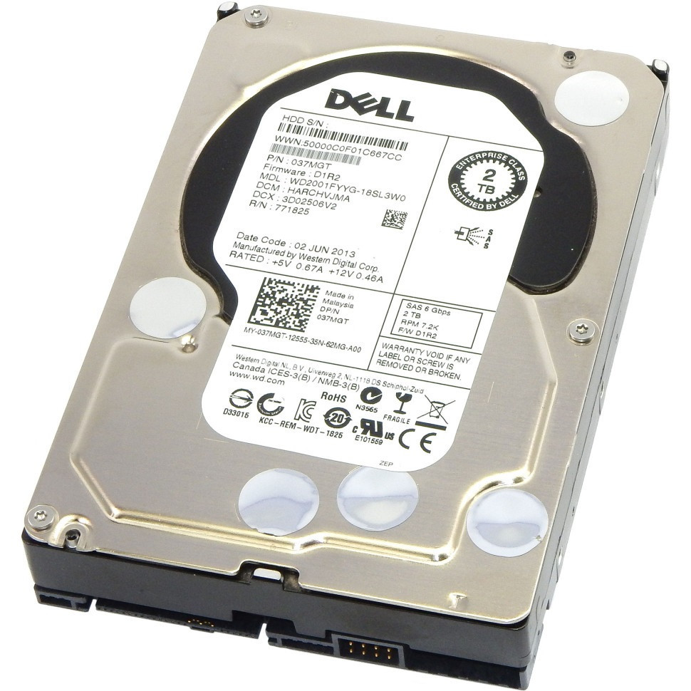 HDD 3.5" SAS 2.0TB WD Enterprise Class 7200rpm 32MB (WD2001FYYG)_Refurbished ( 23054 ) Харків - фото 2