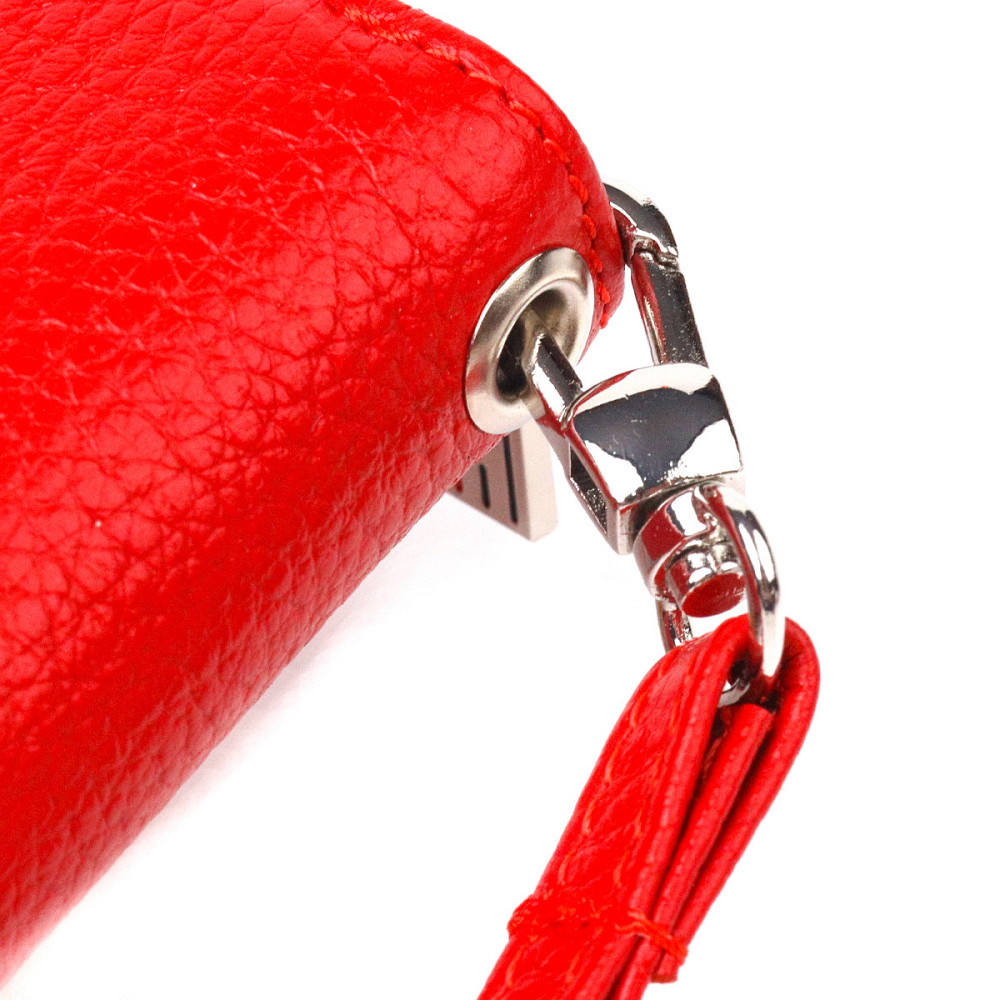 Яркий кошелек для женщин из натуральной зернистой кожи CANPELLINI 21615 Красный Киев - изображение 5