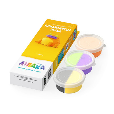 Набор для творчества Lipaka пластилину, Помаранчева жаба (30124-UA01) Винница - изображение 2