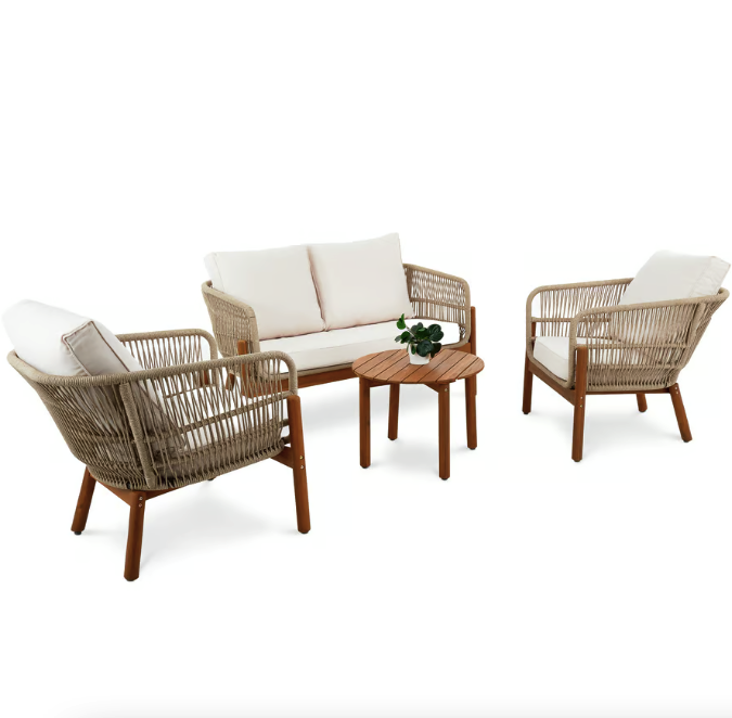 Комплект садових меблів Di Volio Deli бежево-кремовий Київ - фото 1