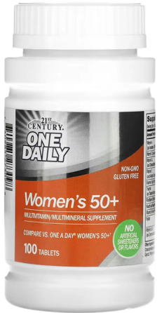 Витамины для женщин 50+ 21st Century One Daily Women's 50+ 100 таб Киев