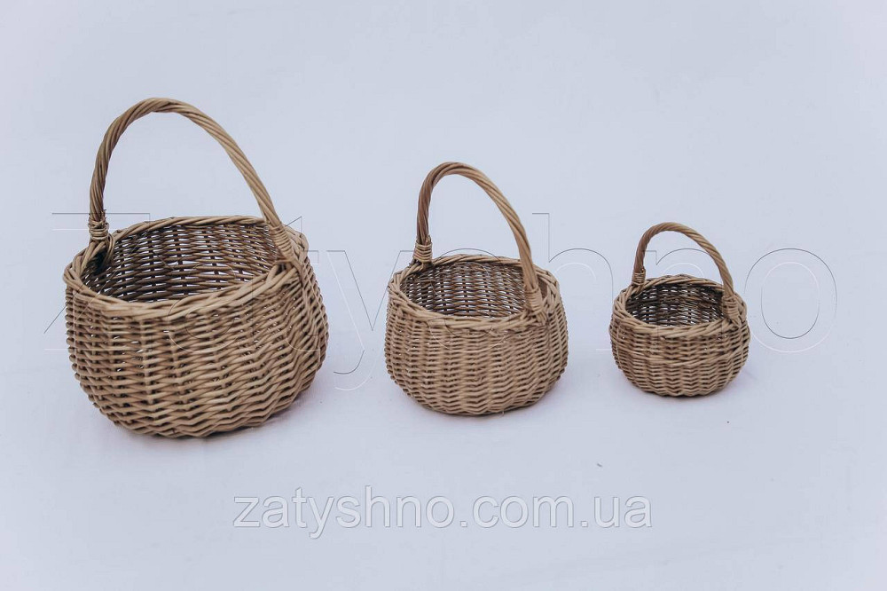 Корзинка из лозы маленькая | корзинки з лози декоративні | плетеная корзинка из лозы Киев - изображение 8