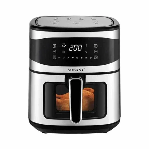 Аэрофритюрница SK-10050 электрическая 1800 Вт объем 8,5 л с регулировкой температуры и таймером Одесса - изображение 2