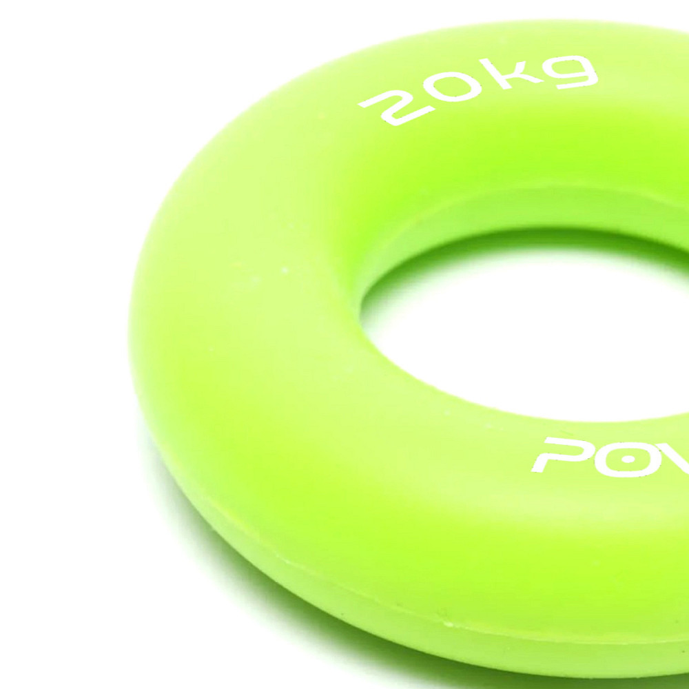 Еспандер кистьовий силіконовий PowerPlay PP-4324 Hand Grip Ring Medium 20 кг. Зелений Каменское - изображение 4