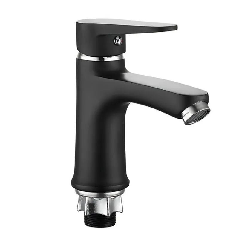 Смеситель для умывальника Mixxus Elvis 001 NUT BLACK без подвода MI6577 Харьков - изображение 1