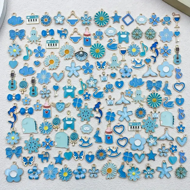 Набор эмалевых подвесок для творчества и рукоделия, 100 шт Киев - изображение 2