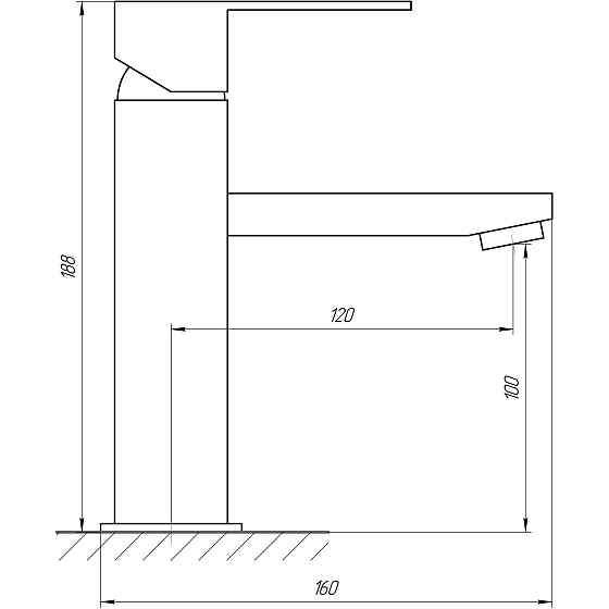 Змішувач для умивальника Globus Lux SICILIA SBQ-101 Київ