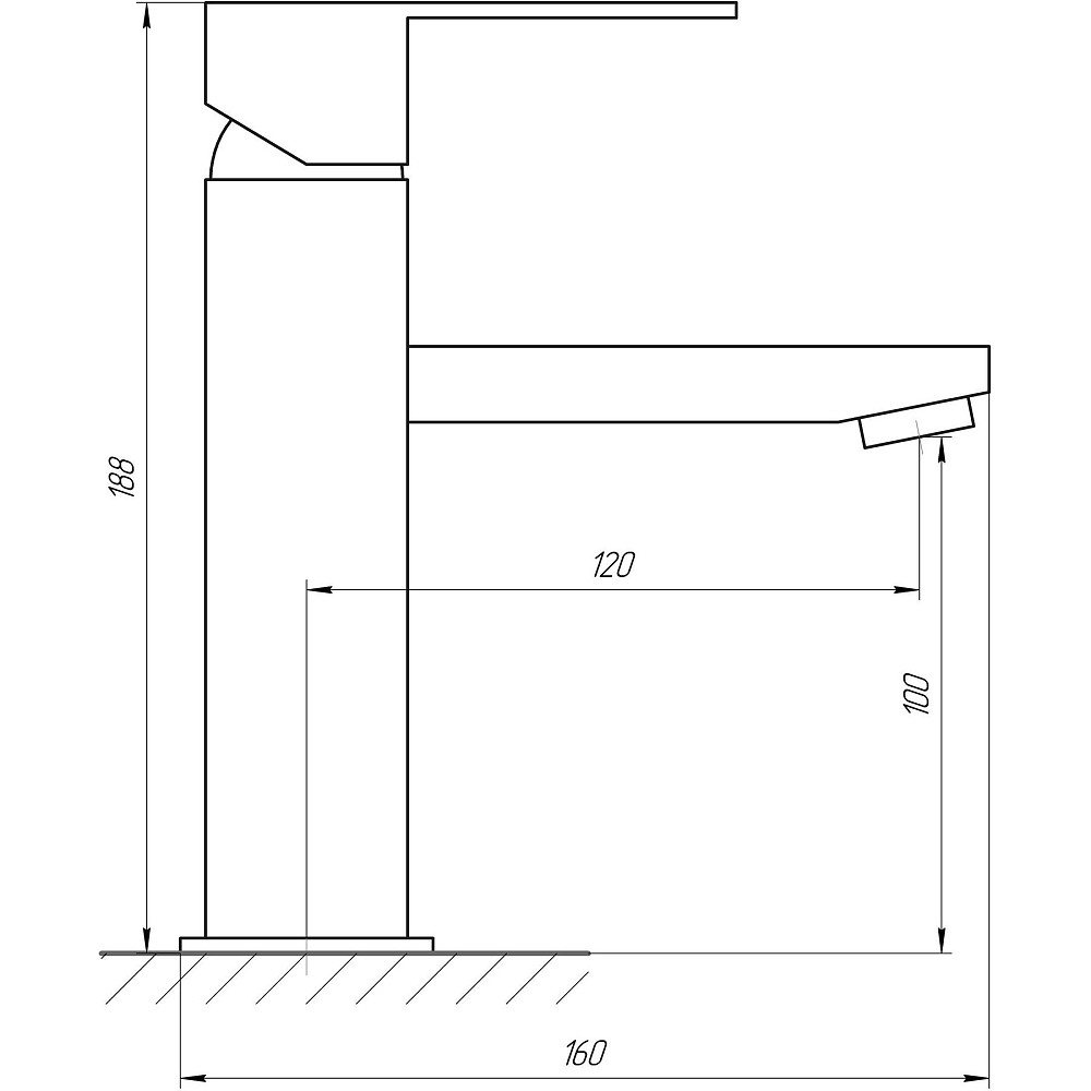 Змішувач для умивальника Globus Lux SICILIA SBQ-101 Тернопіль - фото 4