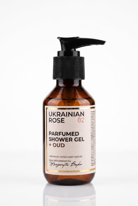 СПА-гель для душа с натуральными маслами +OUD Ukrainian Rose 100 мл Киев - изображение 2