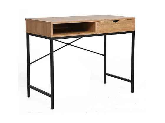 Бюро B-027 дуб/чорний Днепр