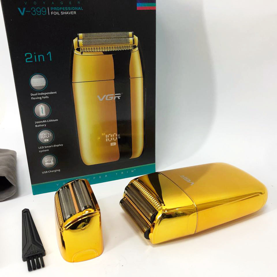 Електрична бритва для якісного гоління VGR V-399 GOLD, Бритва портативна акумуляторна AB-58 Львів - фото 11