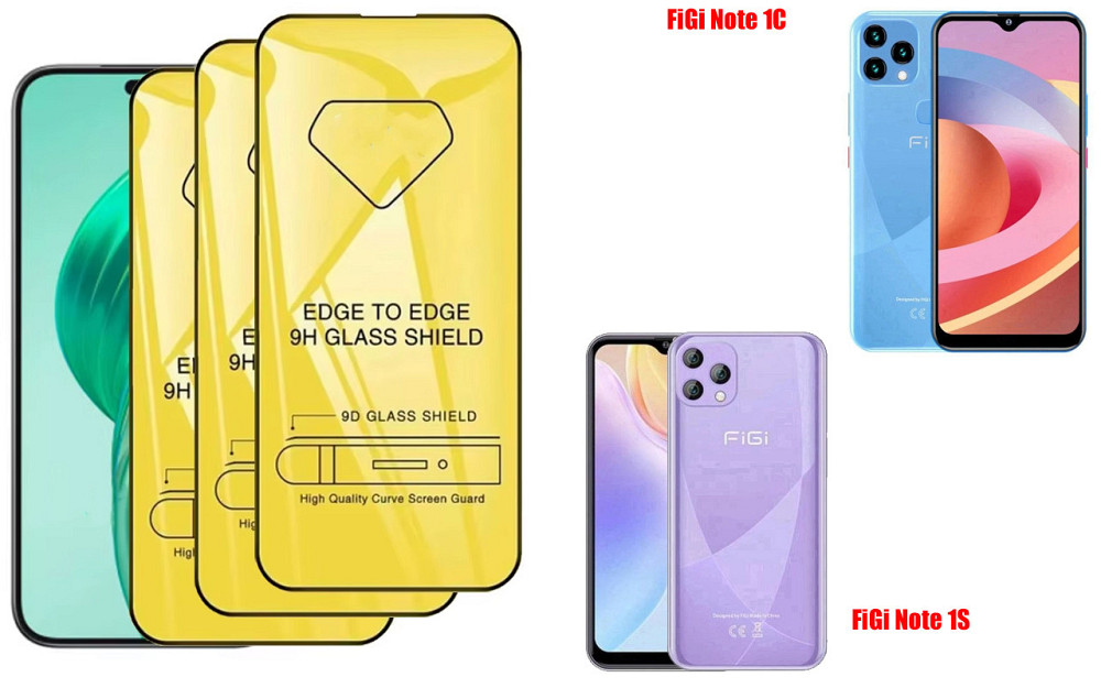 Защитное стекло DefenzoGlass для FiGi Note 1C, Note 1S – двойная прочность Киев - изображение 1