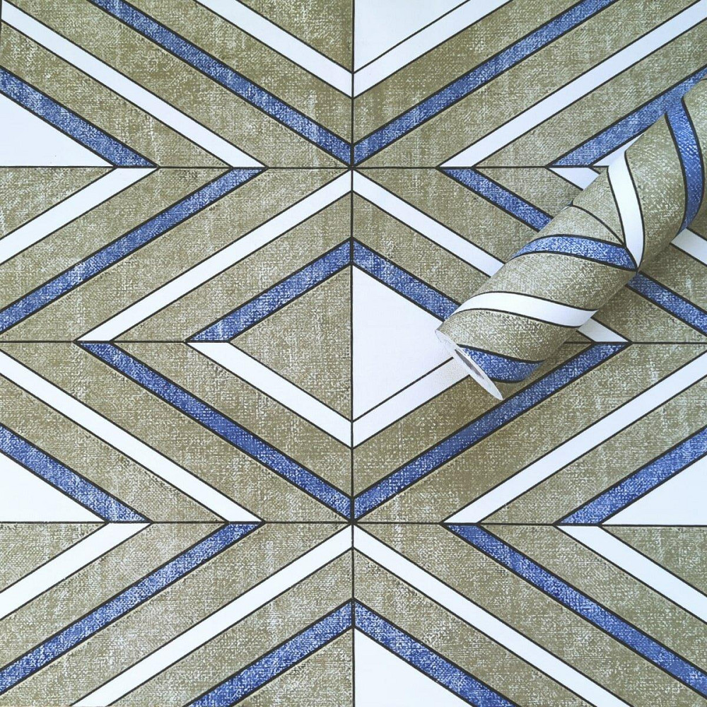 Самоклеющаяся пленка 0,45х10м х 0,07мм Васильковые ромбы SW-00001256 Днепр - изображение 1