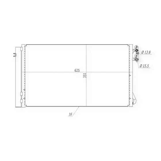 Радиатор BMW 3 (E90), X1 (E84) 1.6-3.0D (04-16) кондиционера Мукачево