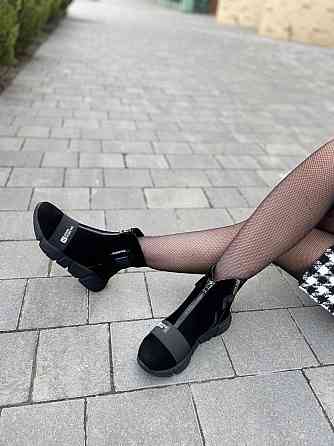 Черевики жіночі VLADEKS чорні натуральна замша 37р.-24см. 39р.-25см. висота 13см. (3907) Коломыя