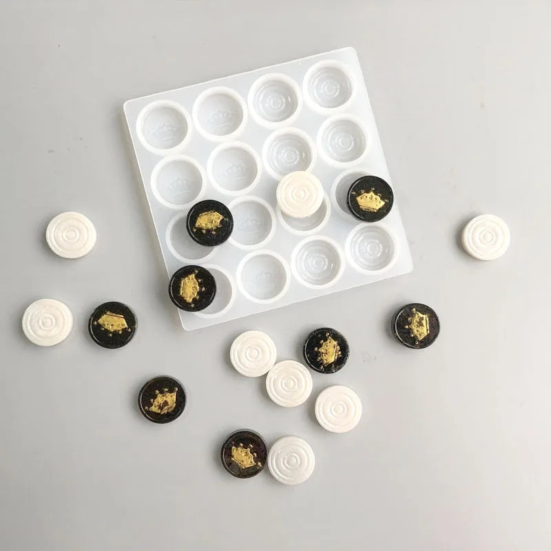 Молд из силикона Шашки 113 на 113 мм белый Киев - изображение 3