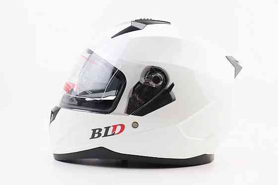 Шолом інтеграл, закритий (сертифікація DOT)+відкидні окуляри BLD-M67 М (57-58см), БІЛИЙ глянець Киев